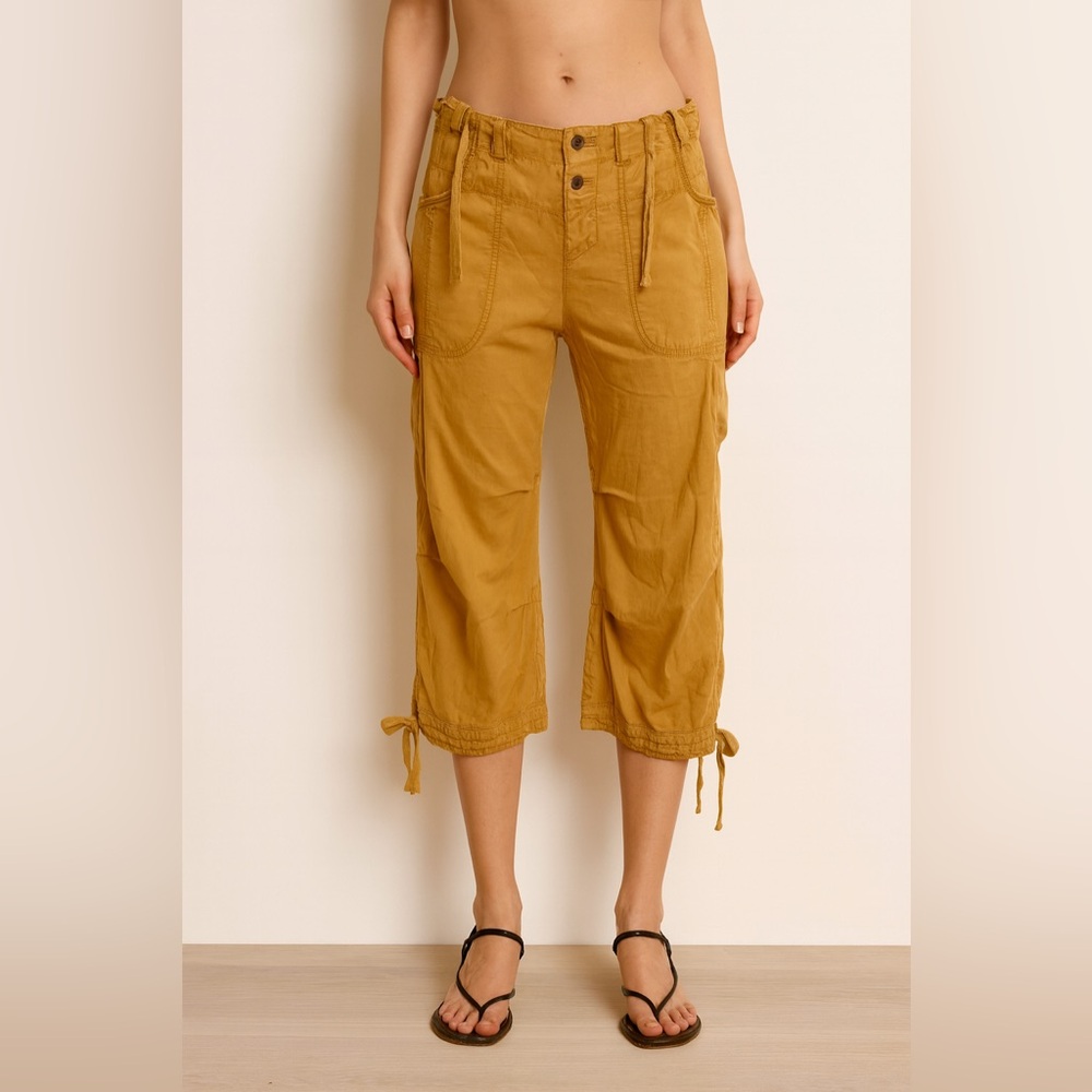 Free People Mustard Yellow Pants